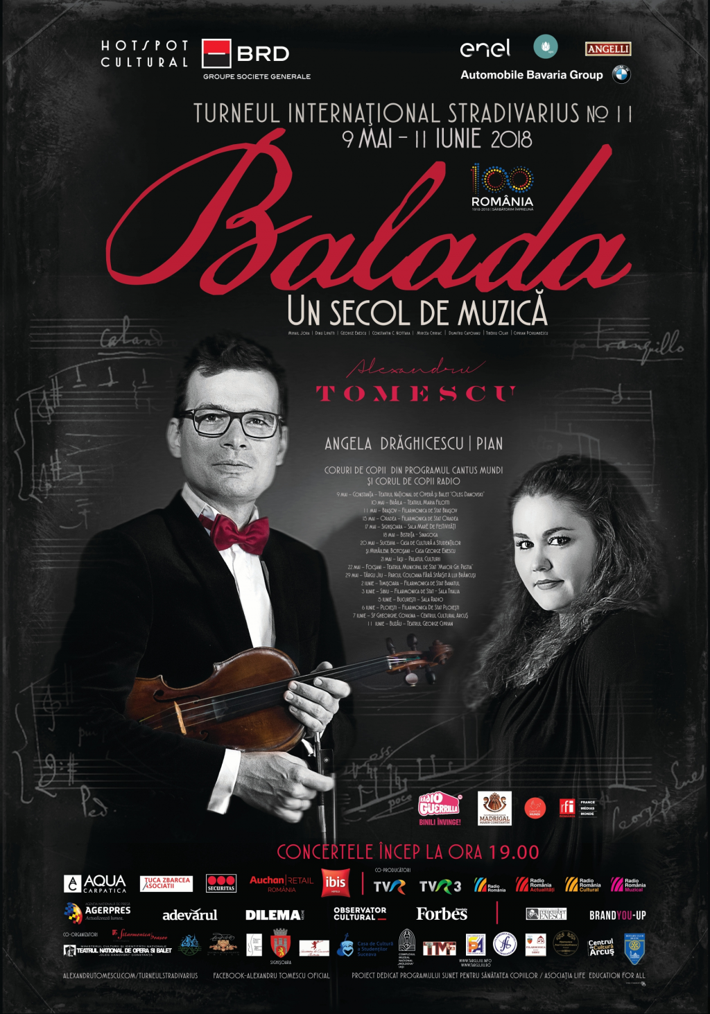 Balada, un secol de muzica, cele mai frumoase  creatii ale muzicii clasice romanesti