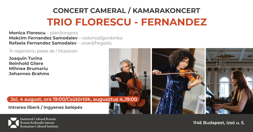 TRIO FLORESCU-FERNANDEZ – Concert de muzică de cameră