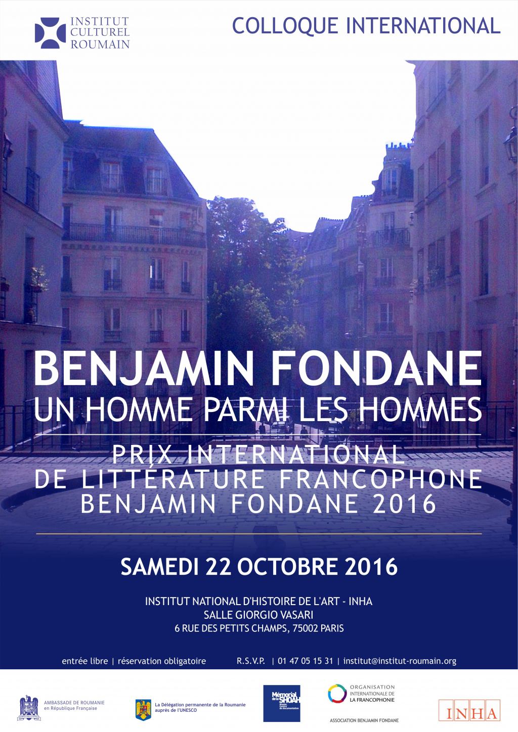 Colocviul international Benjamin Fondane, un om printre oameni - la Paris