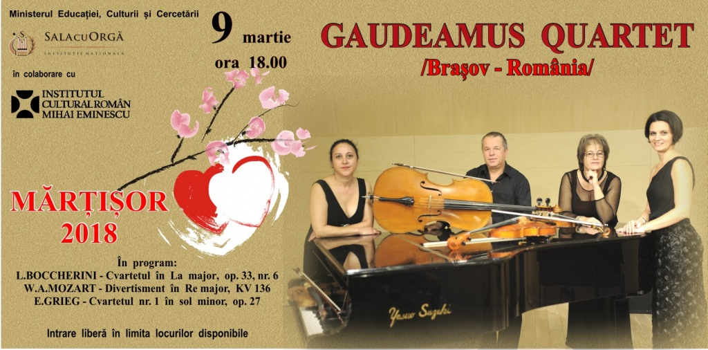 Concert  GAUDEAMUS QUARTET la Chisinau