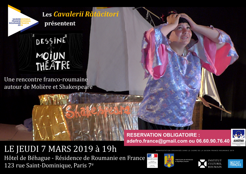 Spectacolul Deseneaza-mi un teatru Tineri artisti romani la ICR Paris
