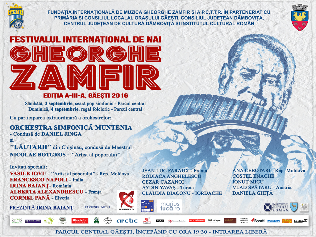 Festivalul International de Nai Gheorghe Zamfir, Gaesti