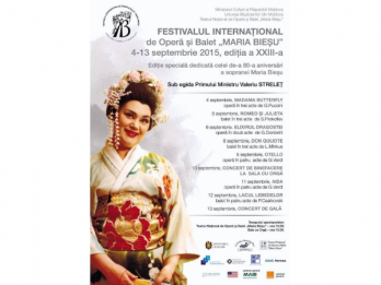 FESTIVALULUI INTERNAtIONAL DE OPERa sI BALET "MARIA BIEsU" EDItIA A XXIII-A 