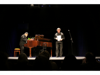 Ion Caramitru si Johnny Raducanu, dialogul poeziei romanesti cu muzica jazz la Teatrului Radnoti din Budapesta