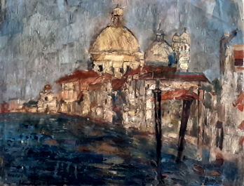 Rudolf Schweitzer-Cumpana - Venezia [Basilica di Santa Maria della Salute]